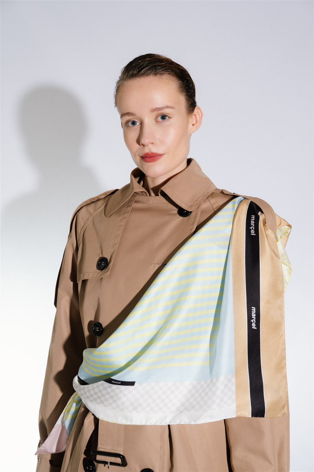 hodvábna šatka - model B