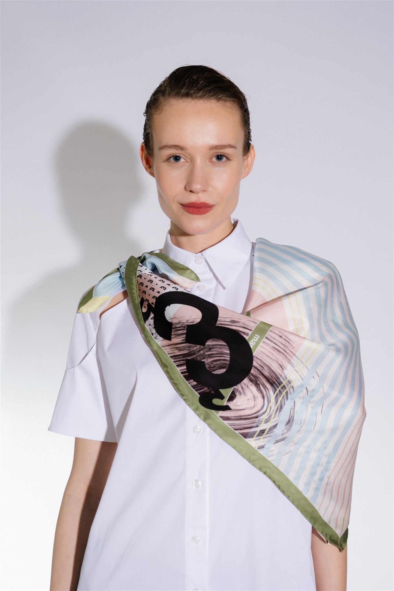 hodvábna šatka - model C