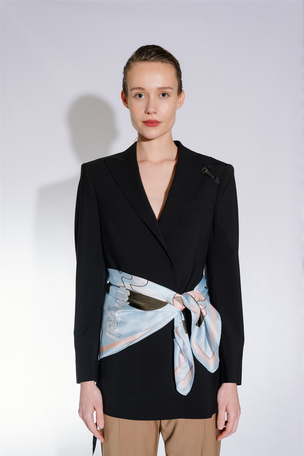 hodvábna šatka - model A