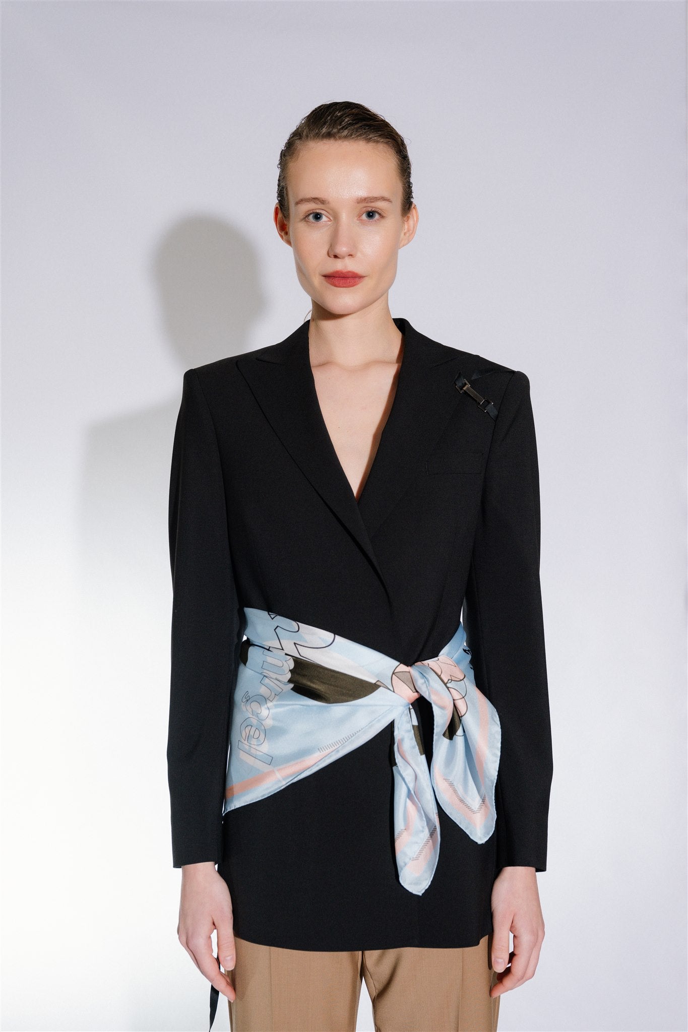 hodvábna šatka - model A