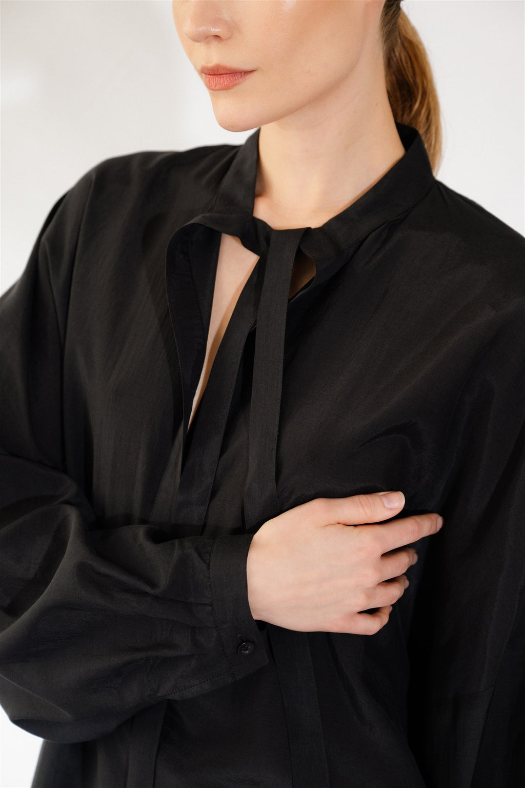 Čierna Oversized Blúzka