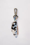 keychain with a genuine silk pendant A