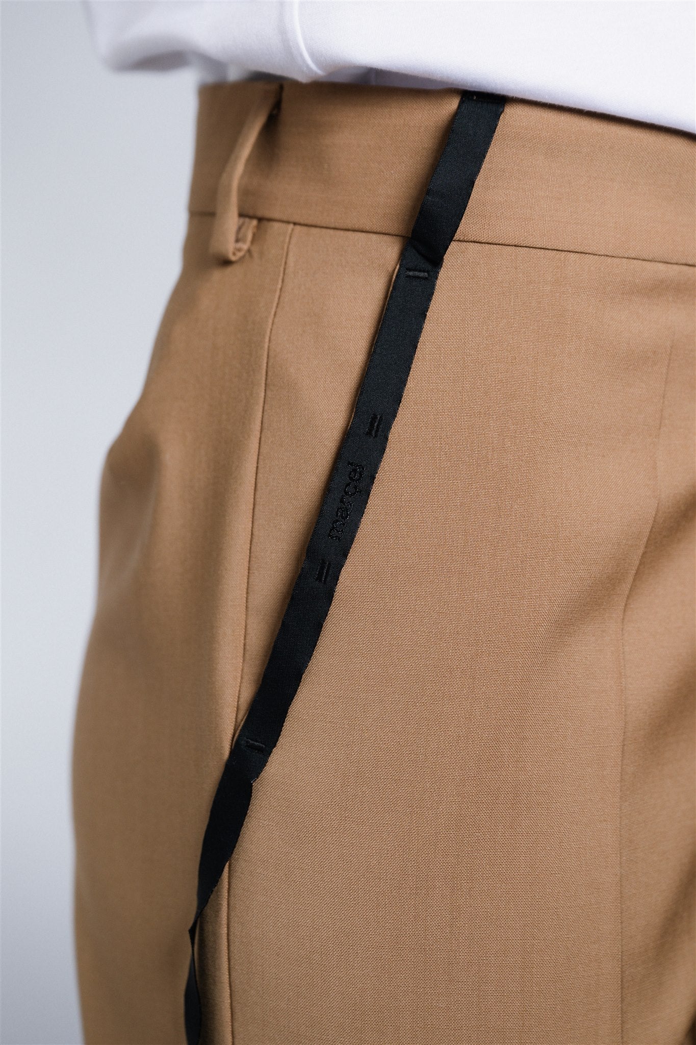 camel women's tailored trousers