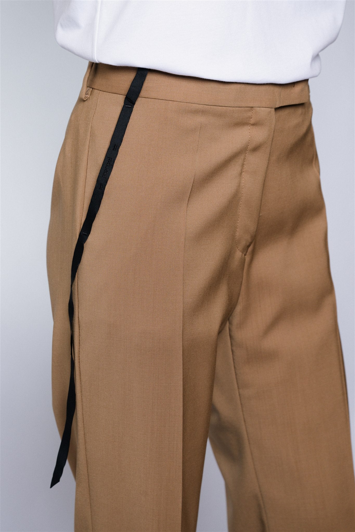 camel women's tailored trousers