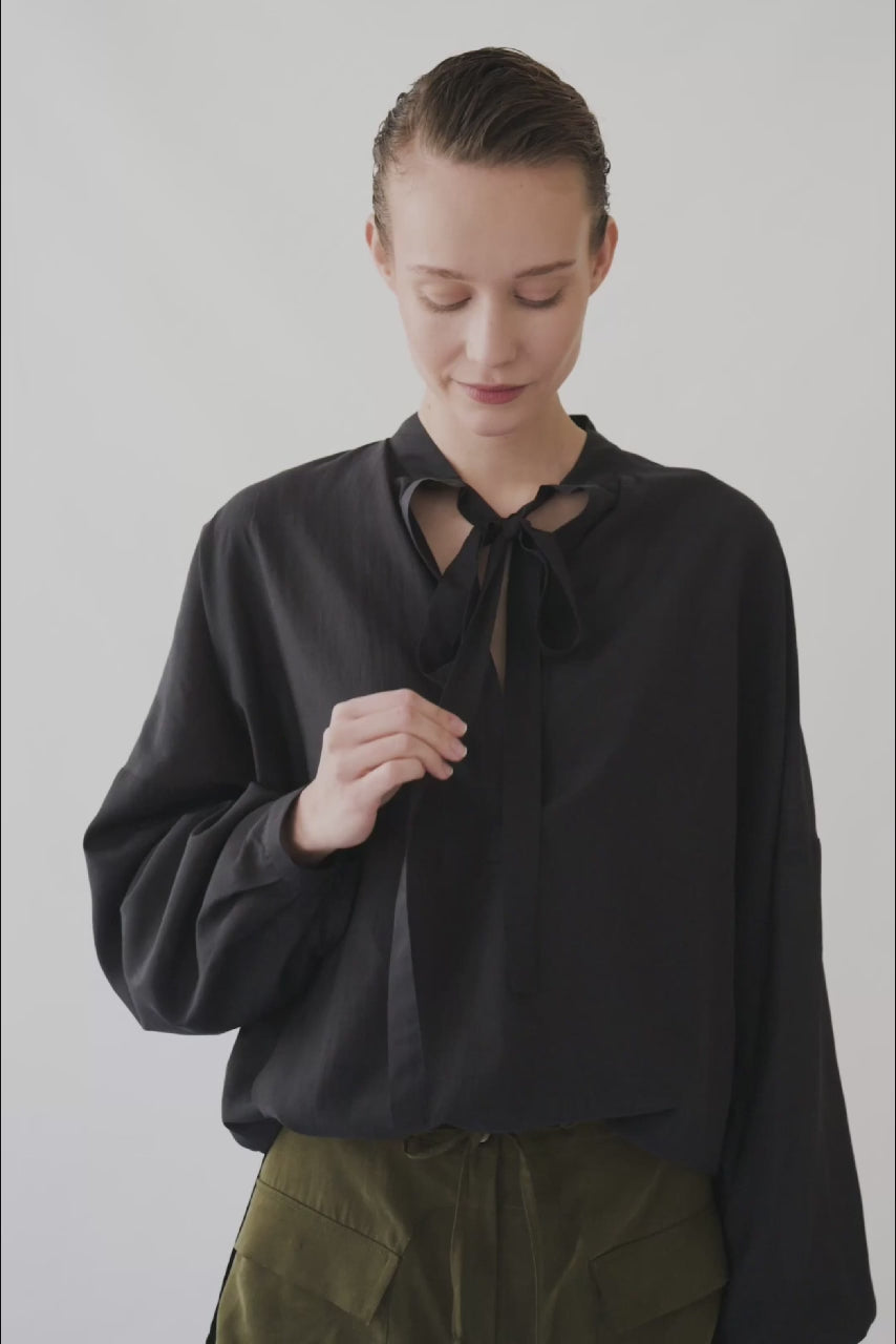 dámska oversized blúzka s viazačkou od marçel – video na modelke
